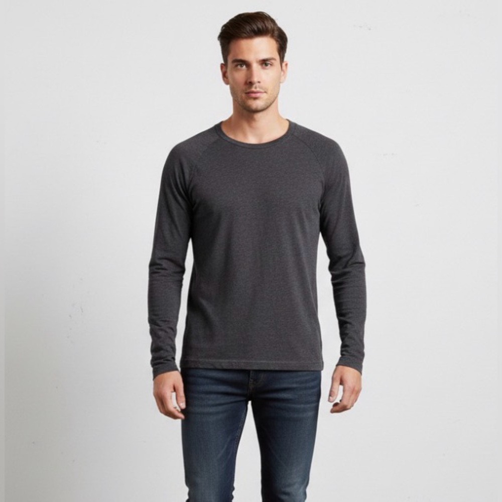 Kenneth Cole Men’s Cotton Crewneck Long Sleeve Shirt Size L